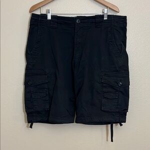 Matchstick Black Cargo Shorts